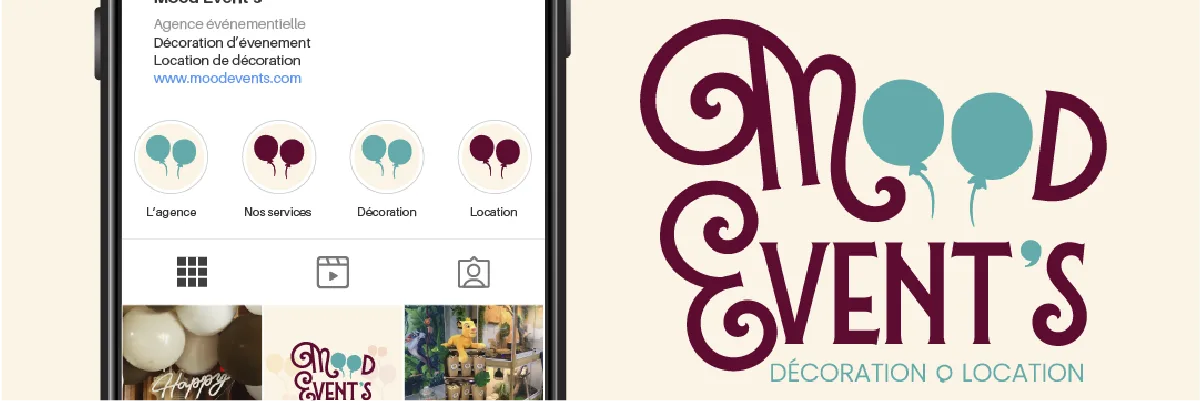 Image d'une interface de création de visuels web, incluant des bannières et des images pour les réseaux sociaux, représentant le service de création de visuels web percutants pour améliorer la présence en ligne.