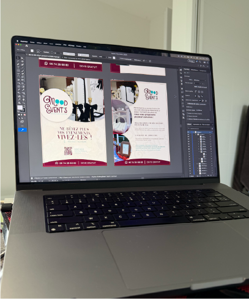 Graphiste à Muret création de supports print et site internet pour entreprises à Cugnaux