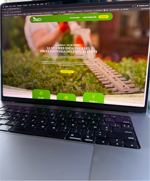 Création site web sur mesure pour entreprise à Muret – écran ordinateur