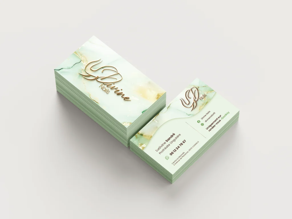 Carte de visite professionnelle Divine Nails